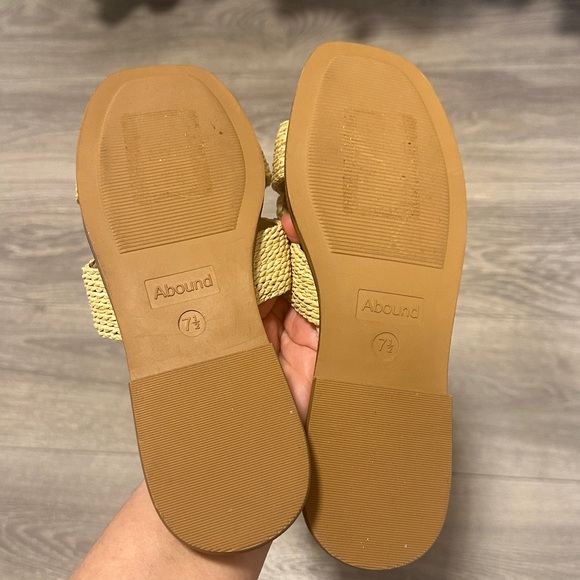 Nordstrom Abound Abgiada Raffia Sandals Size 7.5 - Picture 5 of 7